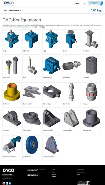 Mit optimiertem CAD-Download-Center vereinfacht Columbus McKinnon Engineered Products die Anlagenkonstruktion